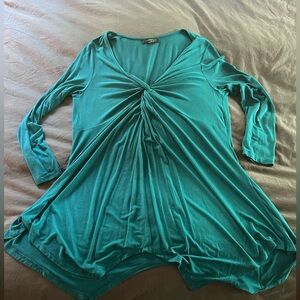 Johnny Was Teal Tunic 3x
